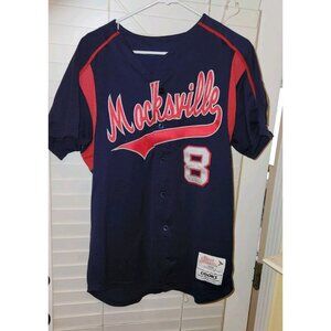 MOCKSVILLE nc american legion baseball jersey STITCHED #8 LARGE